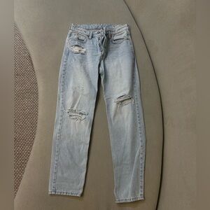 H&M Light Blue Distressed Boyfriend Jeans
